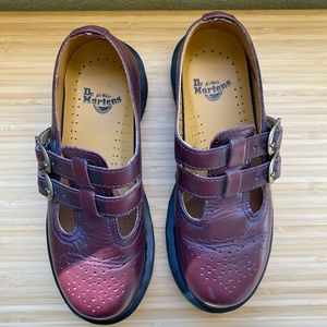 8065 Dr.Martens Cherry Red Mary Janes
